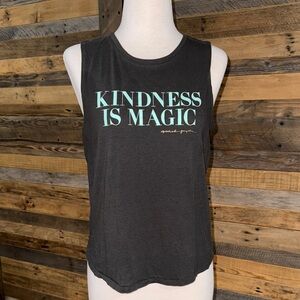 Spiritual Gangster Kindness Is Magic Black Tank Top